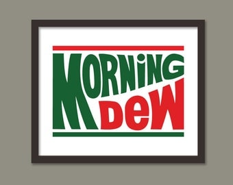 Vintage Morning Dew Wall Art/Grateful Dead/Poster Print - 8x10, 11x14, and 12x16