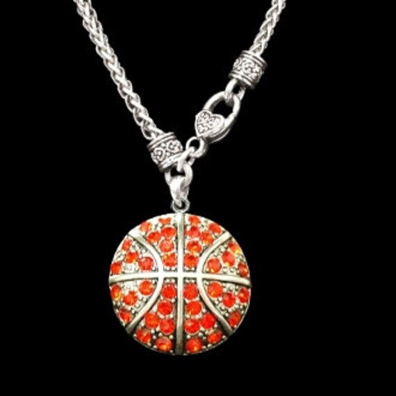 Basketball Necklace by SidelineDivas on Etsy