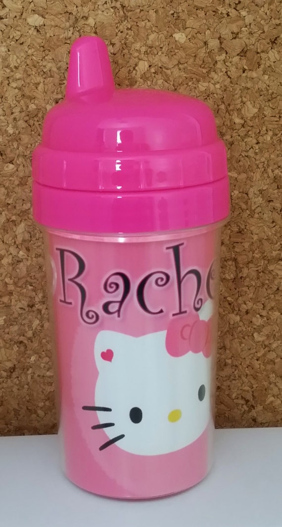 Items similar to Hello Kitty Sippy Cup With Personalized Name, Hello