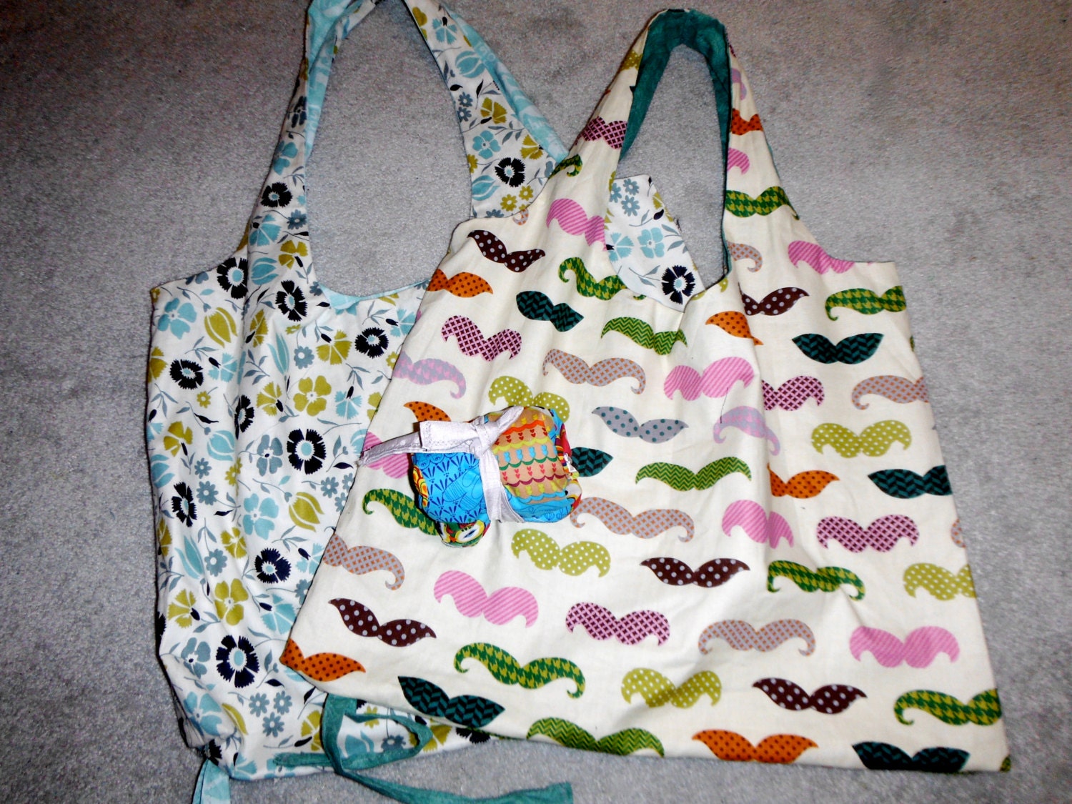 Reuseable rollup shopping bags