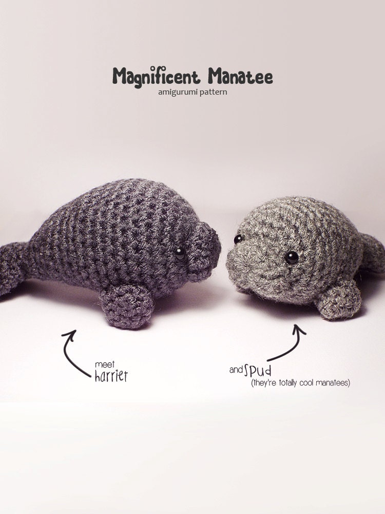 Magnificent Manatee amigurumi pattern