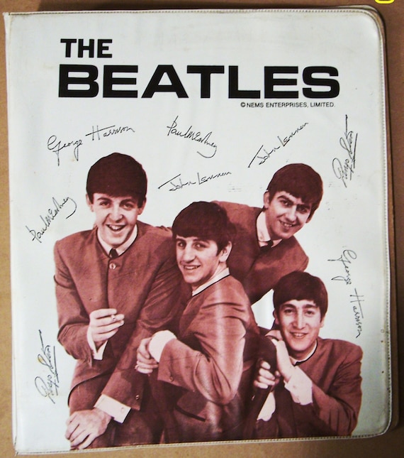 Items similar to Original Beatles 3 Ring Binder 1964 school notebook on ...