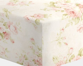 Carousel Designs Pink Floral Crib Sheet