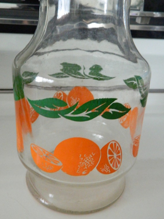 Orange Juice Carafe by AgeingGracefully on Etsy
