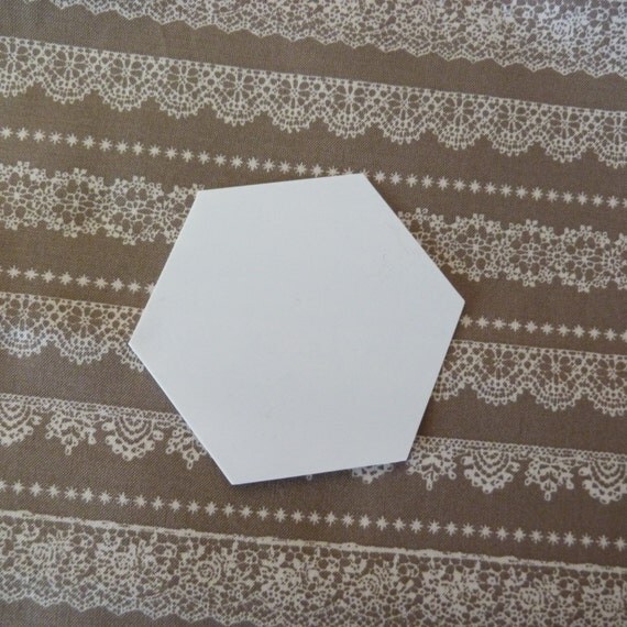 Plastic hexagon templates for english paper piecing picture