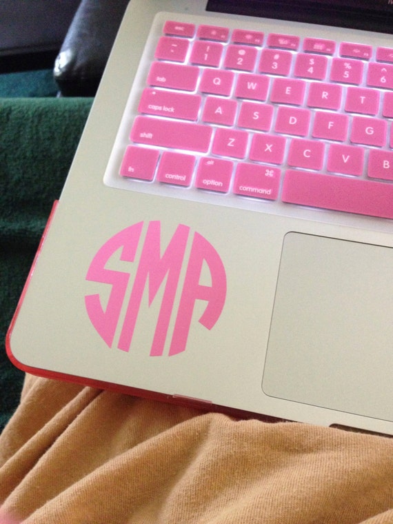 2.5 inch Monogram Sticker Vinyl Decal for Laptops Mac Book