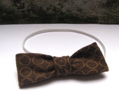 Brown Circle Baby Bow Tie from Urban Infant
