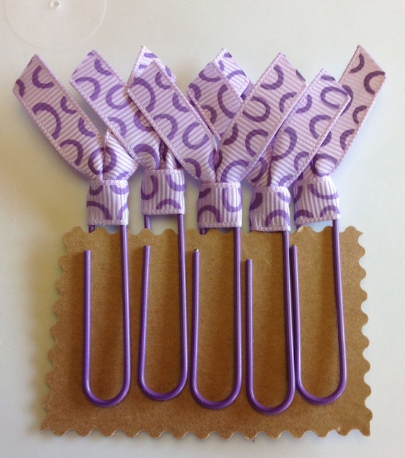 Planner Paper Clips Decorative Bookmark Ribbon by