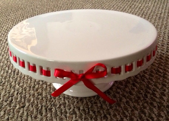 medium ribbon cake stand by YrsYpartydecor on Etsy