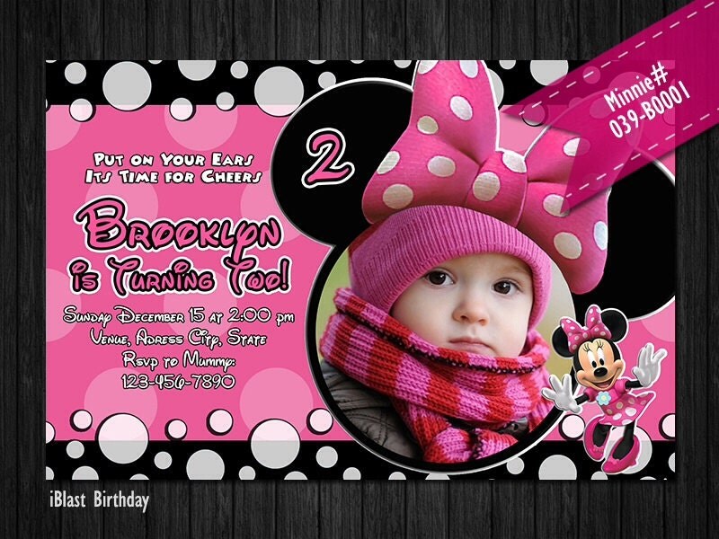 minnie mouse invitation for minnie birthday digital minnie