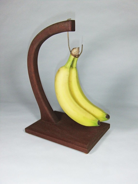 Banana Holder Wood Stand Kitchen Accesories Handmade Wood