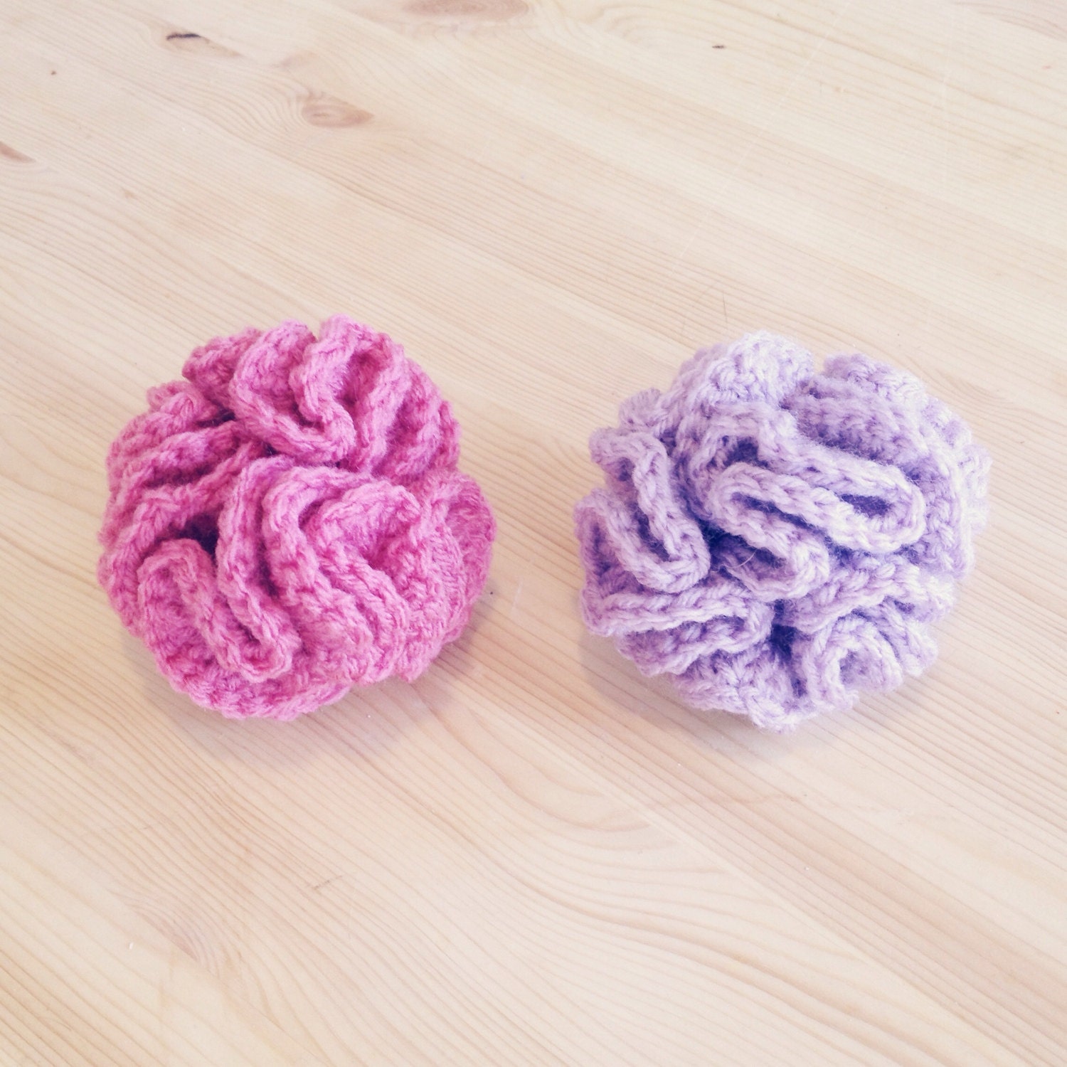 Set of Two Crochet Ball Cat Toys by FizzlesFolly on Etsy