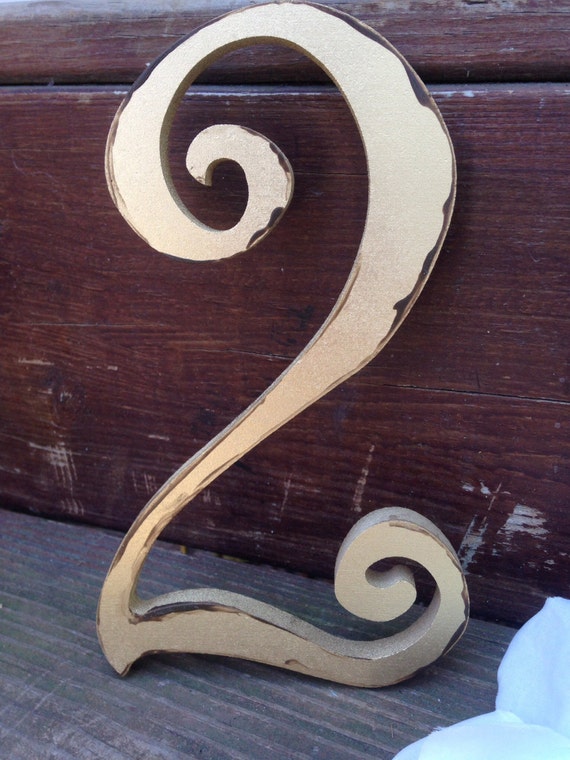 Shabby Chic Wall  Decor  Shabby Chic Numbers  Number  Decor 