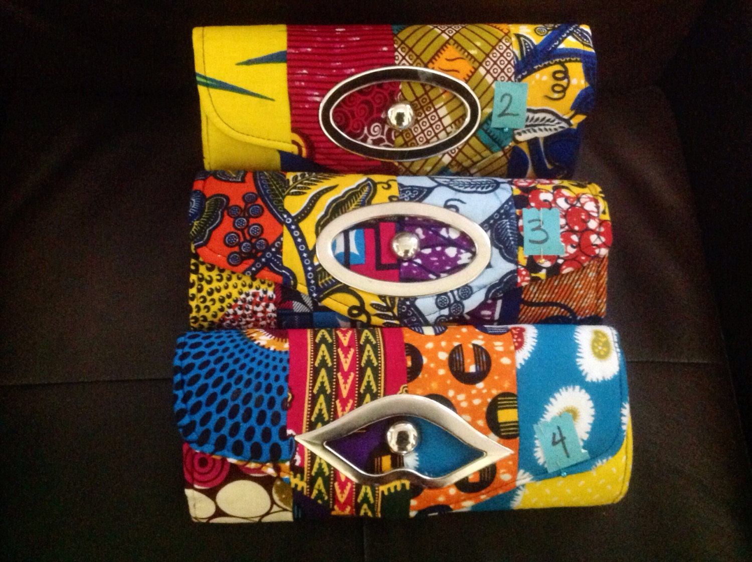 Beautiful authentic African print purse