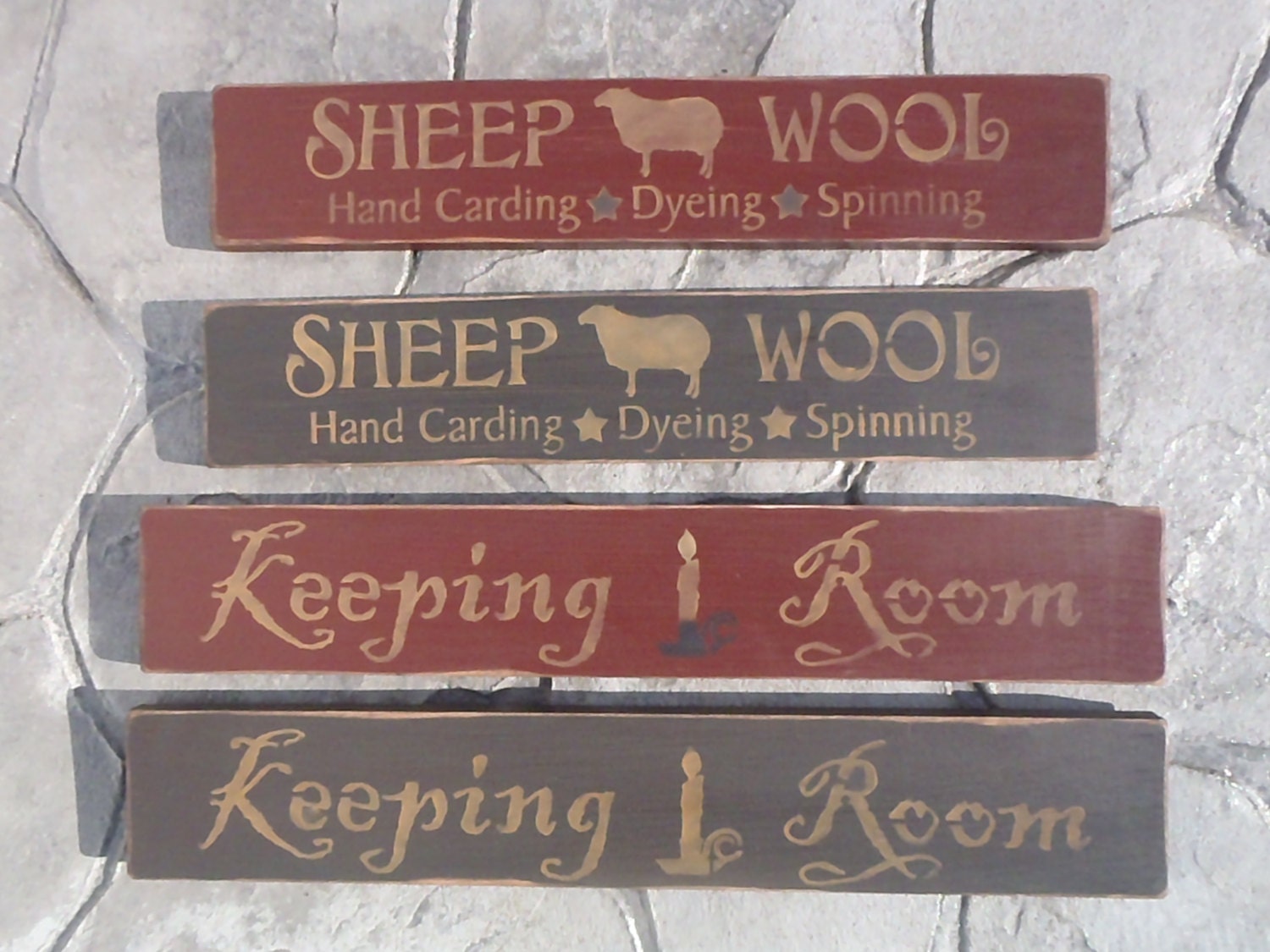 Wood and wool primitive custom woodworking