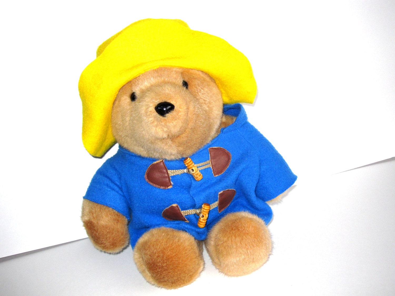 1993 Paddington Bear Eden Toys 15 Inches Tall Yellow Hat