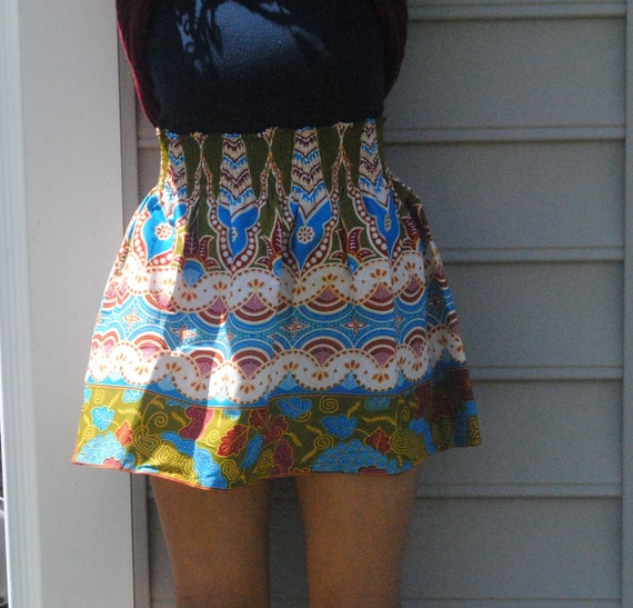 Sika African Print Skirt /Ankara Skater Skirt / Skirt / Tribal