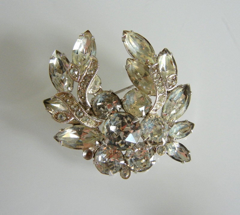 Vintage Eisenberg ICE Rhinestone Brooch