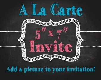 A La Carte - Add a Photo to Invitations