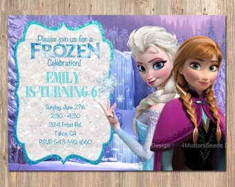 Frozen Birthday Card Happy Birthday Cards By 4mustardseeds