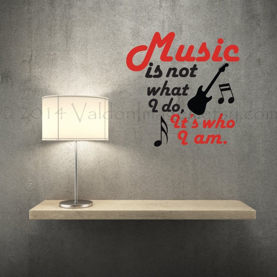 Music wall decal music quote decal subway art vinyl decal