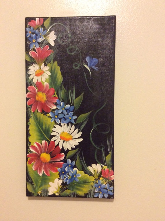 Items similar to Daisy Hand made original acrylic painting on canvas on