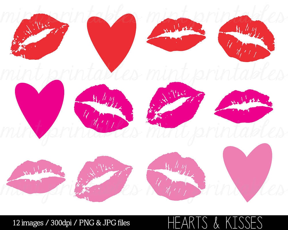 valentine kiss clipart - photo #25