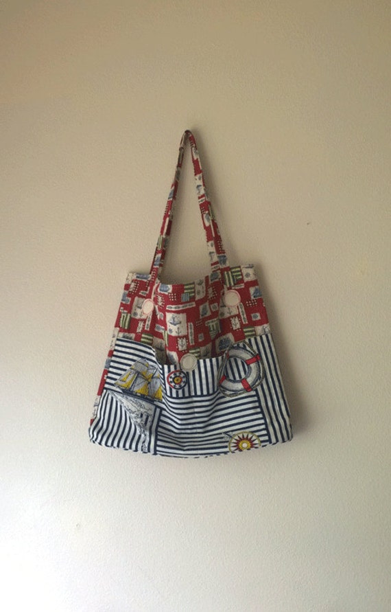 Large Market Tote. X-Large Beach Bag. Reusable Shopping Bag. Eco ...