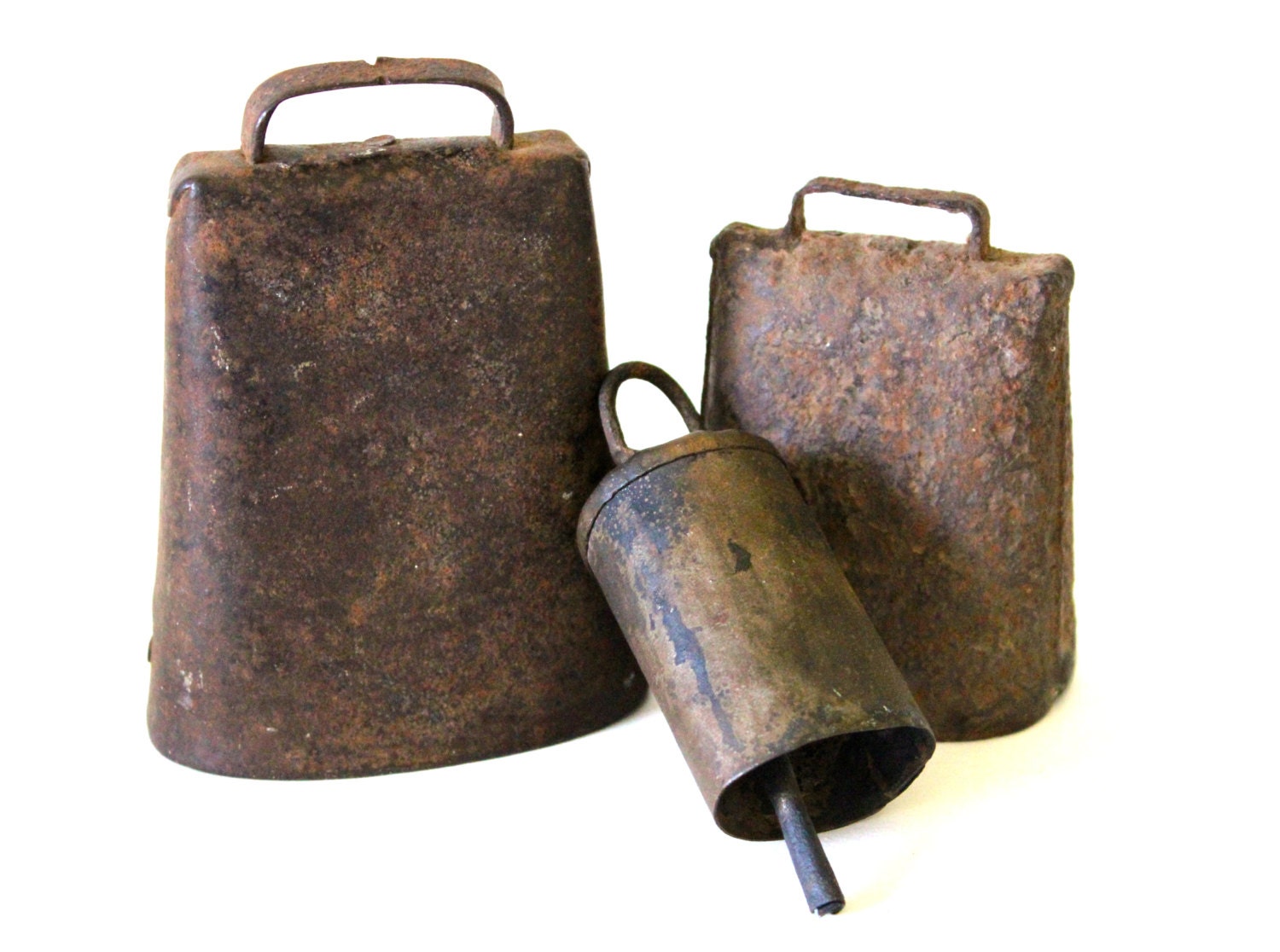 Lot of Antique Cow Sheep Bells Primitive by BlackRhinoVintage