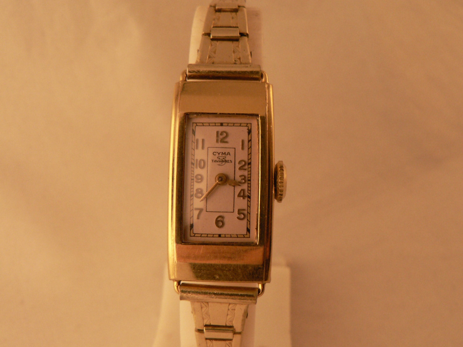 Cyma Tavannes Ladies Wrist Watch & Bracelet All Rolled Gold