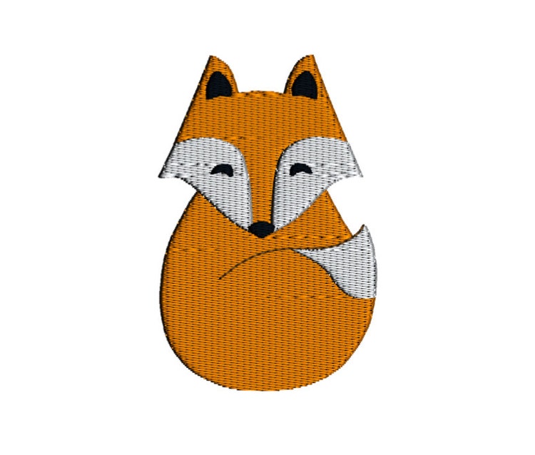 Download Filled Fox Machine Embroidery Design Pattern by KatieLDesigns