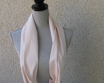 Infinity fabric scarf, Fabric scarf, Infinity scarf, tube scarf, eternity scarf, loop scarf, long scarf in a print cotton fabric