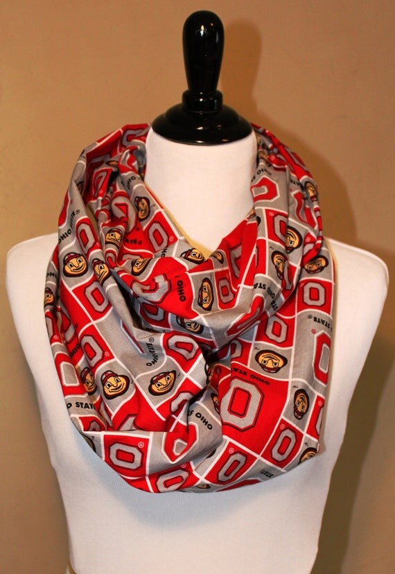 Plaid Ohio State Buckeyes Infinity Scarf by twelve21scarves
