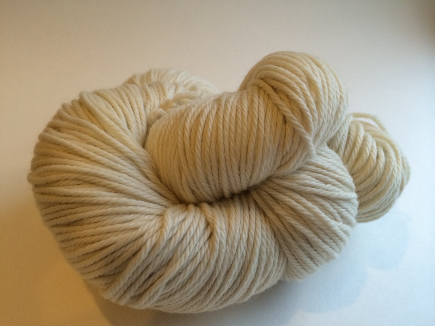 Certified Organic Undyed Merino Wool Yarn by RockingtheWool