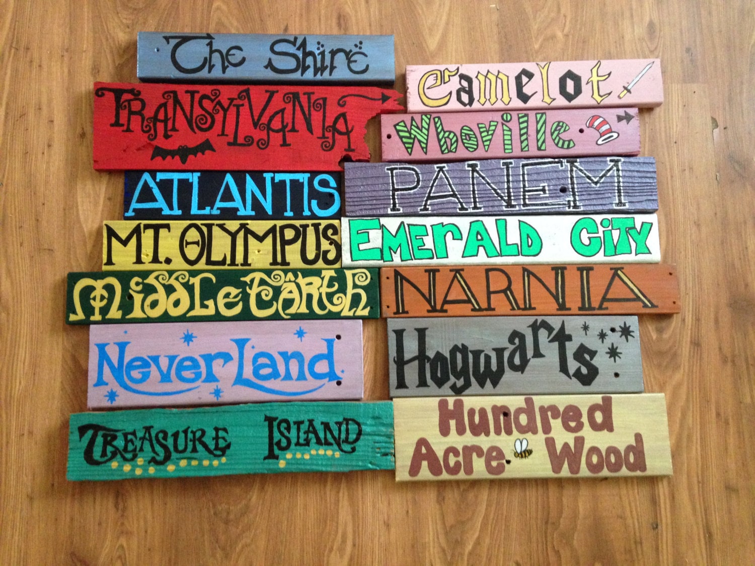 Fictional Places Sign
