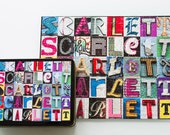 Personalized Puzzle featuring any name in letters from photos of actual signs