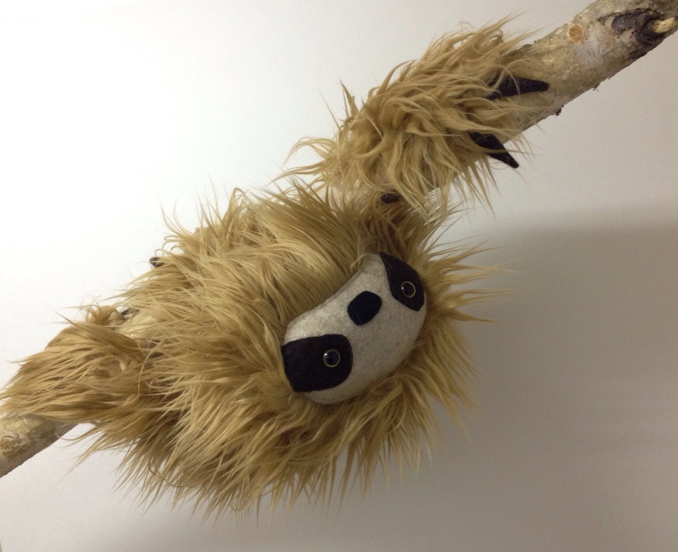 grey sloth plush