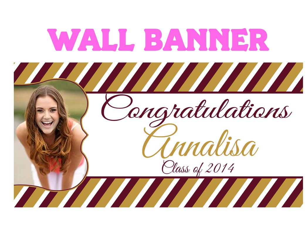 Graduation Banner Personalized Party Banners Class Of