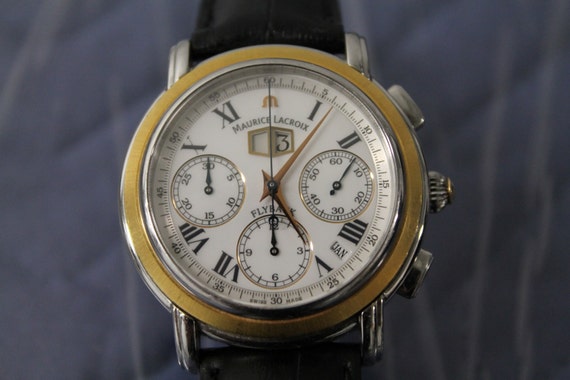 Maurice lacroix masterpiece flyback aviator outlet chronograph