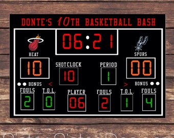 Printable Basketball Scoreboard