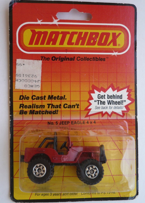 Items similar to Vintage Matchbox / Jeep Eagle 4 x4 No.5 / Carded ...