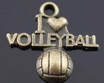 Lot De 3 Pendentifs Porte-photo Anciens Plaqués Or - Breloques Vintage Volleyball