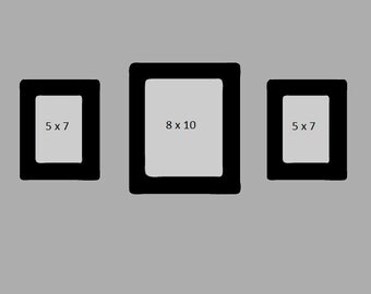 Custom wall decal vinyl picture frames rounded corners