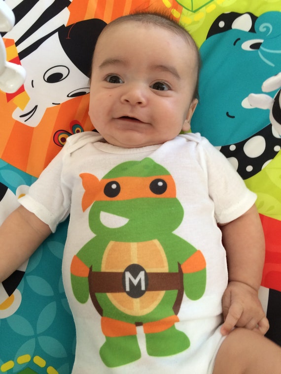 baby ninja turtle onsie