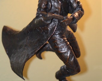 Rare Scott Rogers Bronze Sculpture ~ Evenin' The Odds