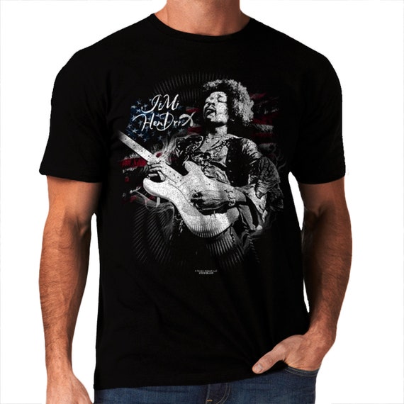 Jimmy Hendrix New Mens Women T-Shirt Rock Retro by Wellcoda