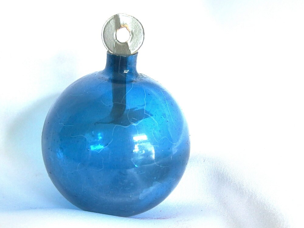 vintage wwii christmas holiday ornament unsilvered blue vintage wwii christmas holiday ornament unsilvered blue
