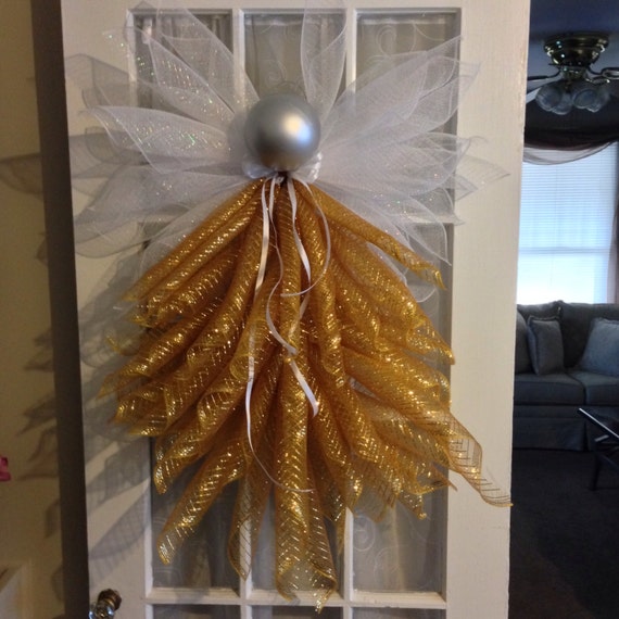 Items similar to Deco mesh angel on Etsy