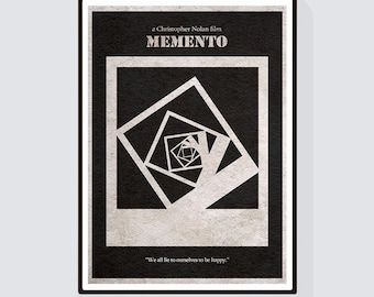 Memento Alternative Minimalist Movie Poster & Print