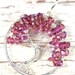 Tree of Life Pendant Rhodolite Garnet Silver Wire Wrapped Jewelry January Birthstone Necklace Pink Raspberry Cherry Blossom Tree